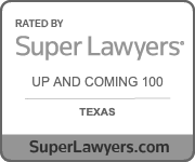 Up and Coming 100 Texas Super Lawyers Badge
