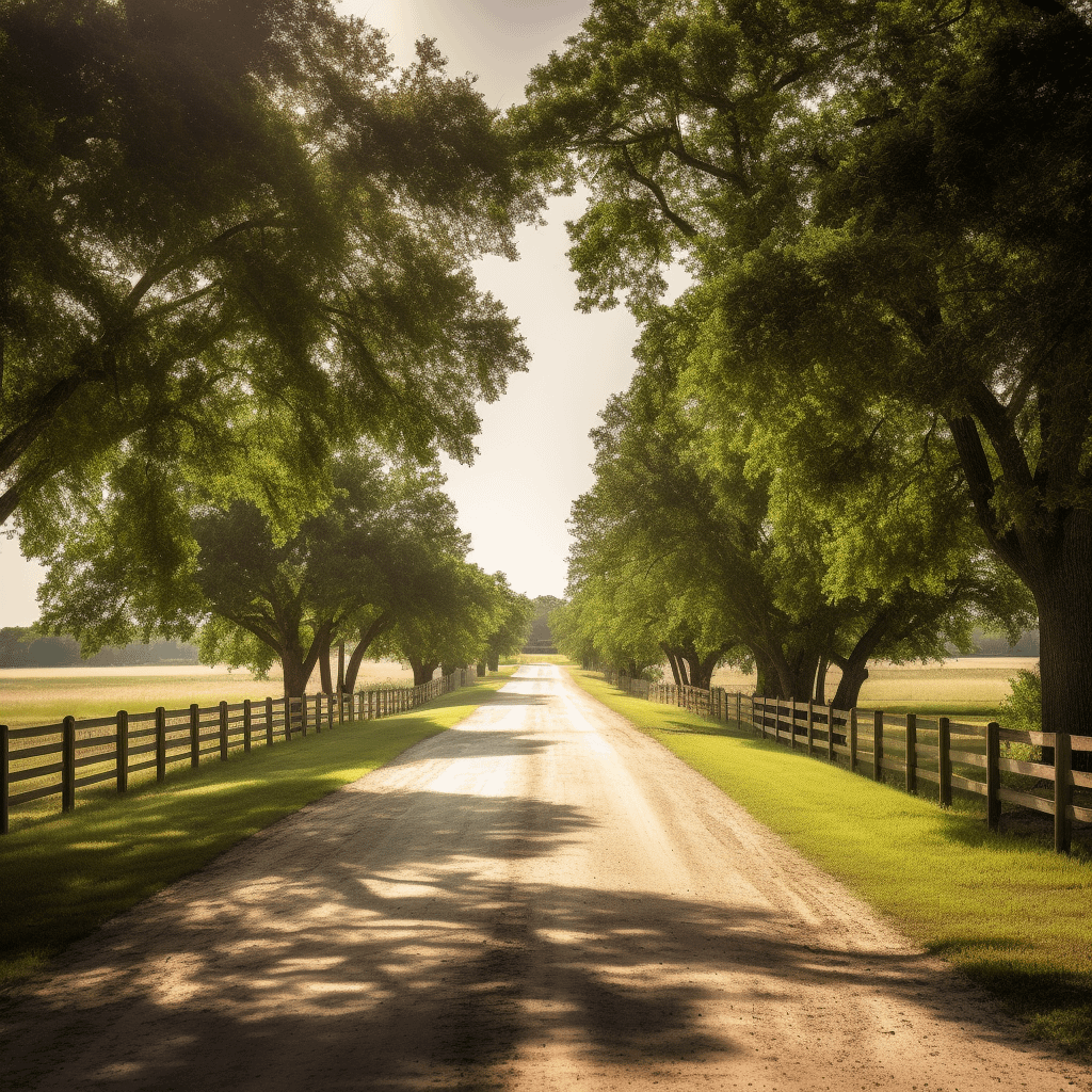 A scenic drive in Texas