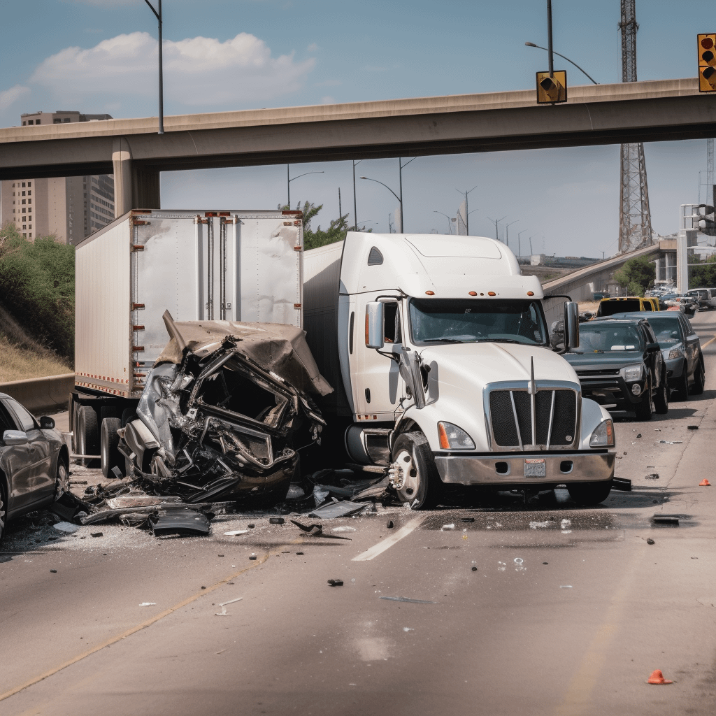 A truck crash