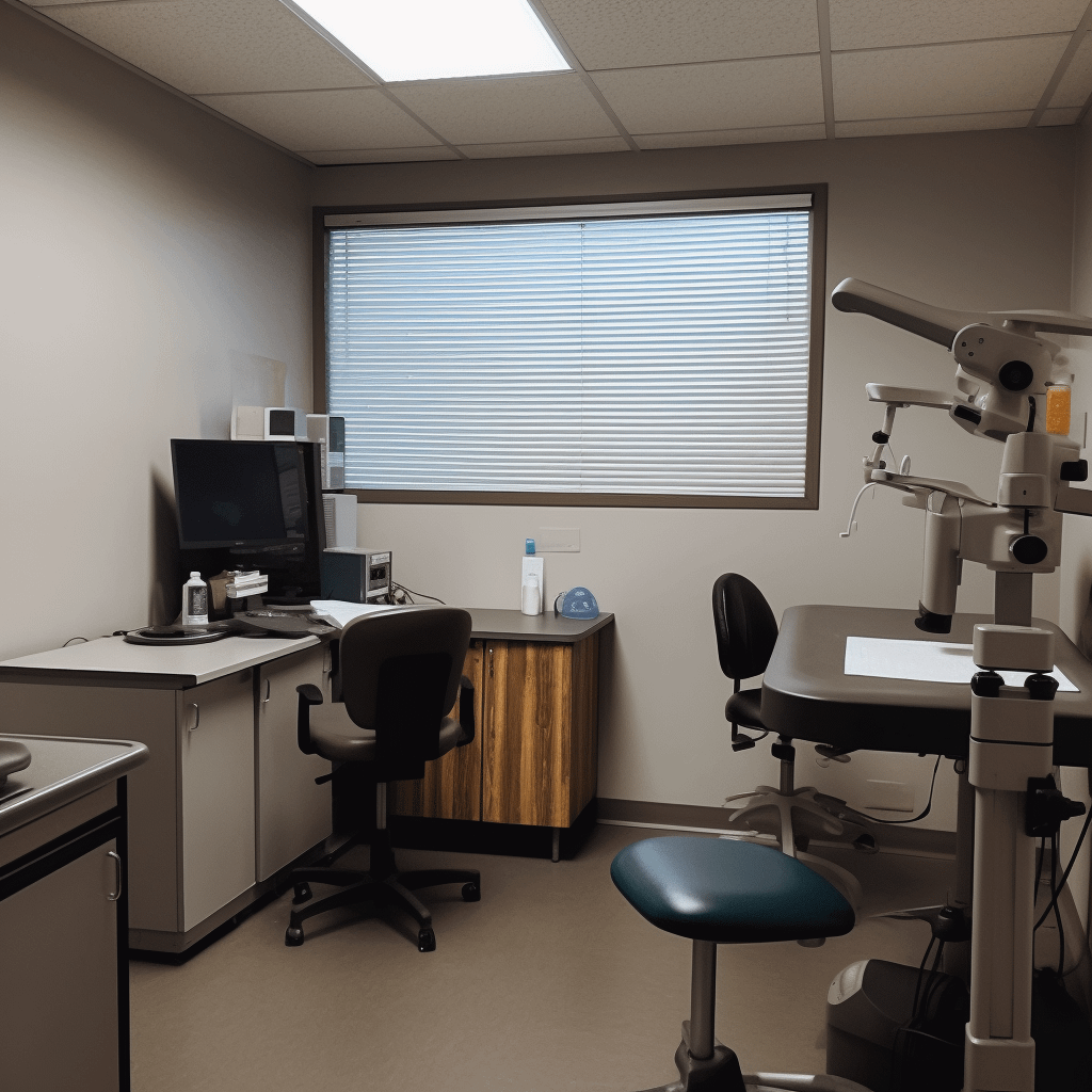 An exam room at a doctor's office